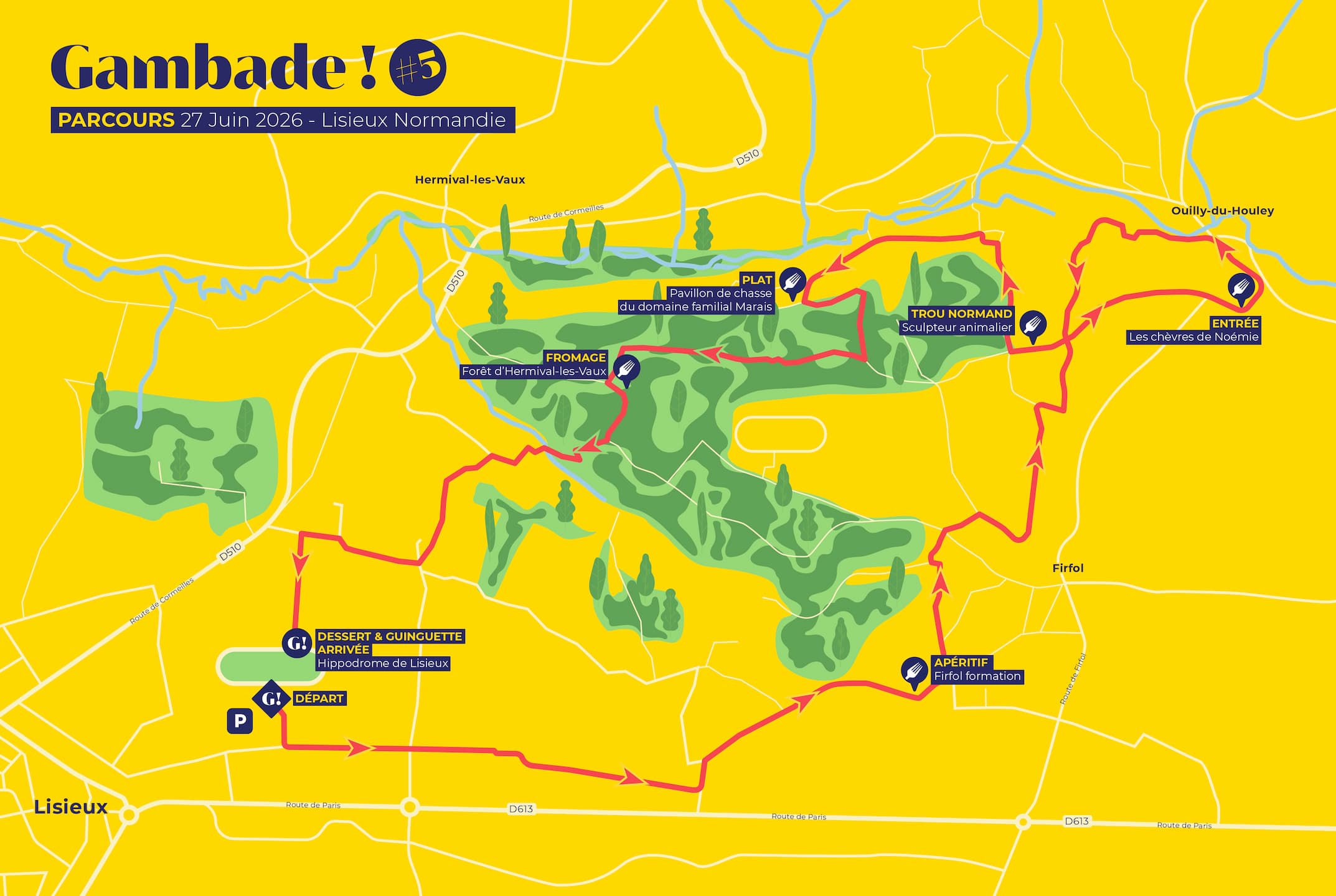 Illustration du parcours Gambade! 2026